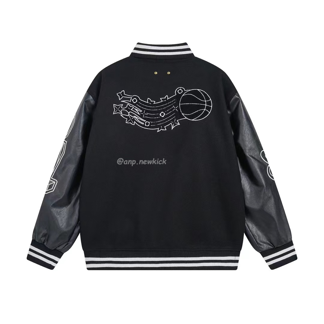 Louis Vuitton X Nba Leather Basketball Jacket Black (2) - www.newkick.vip